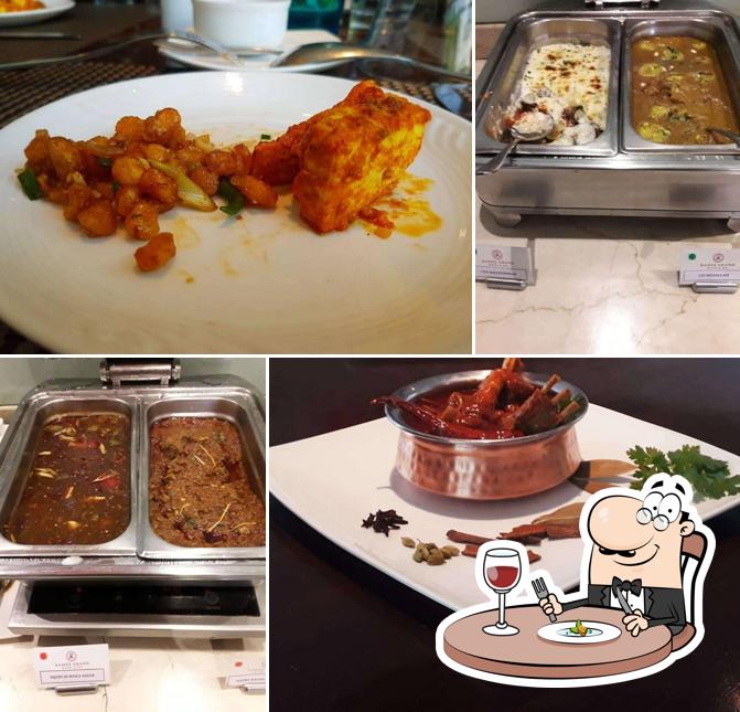 Food at Oriental Fusion Restaurant - Ramee Grand Hotel