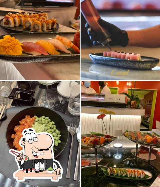 Prova le diverse opzioni di sushi