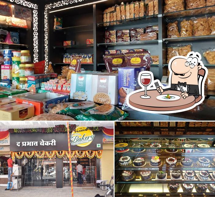 Among different things one can find food and exterior at The Prabhat Bakery Akola