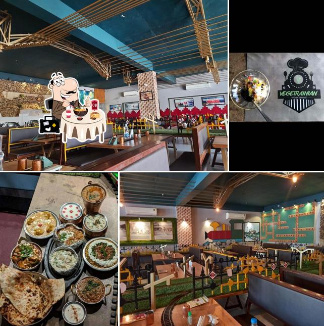 Food at Vegetrainian - The Train Restaurant