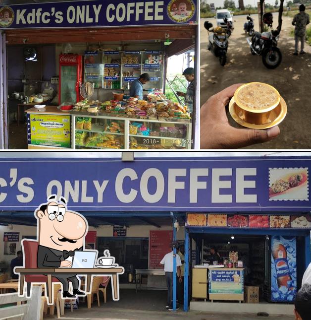 Check out how KDFC'S COFFEE SHOP looks inside