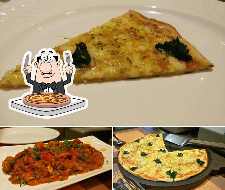 Pick various types of pizza