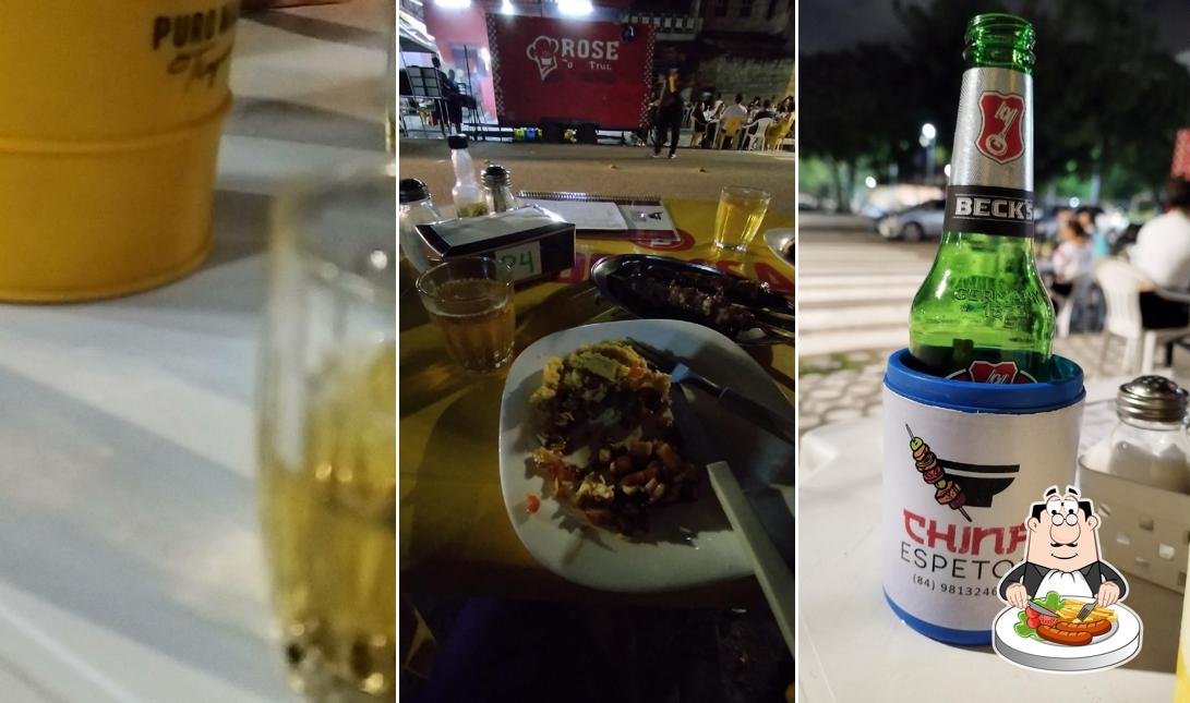 Comida em China Espetos