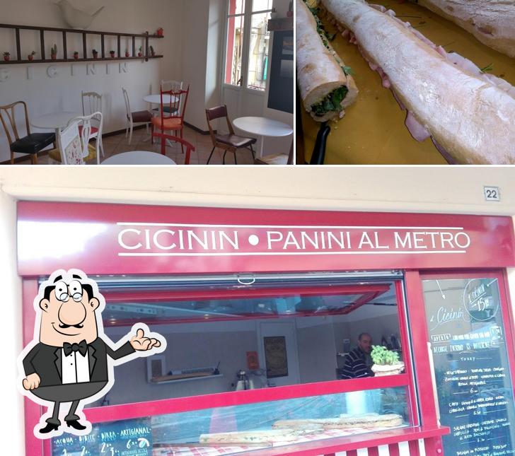 Gli interni di Cicinin - panini al metro