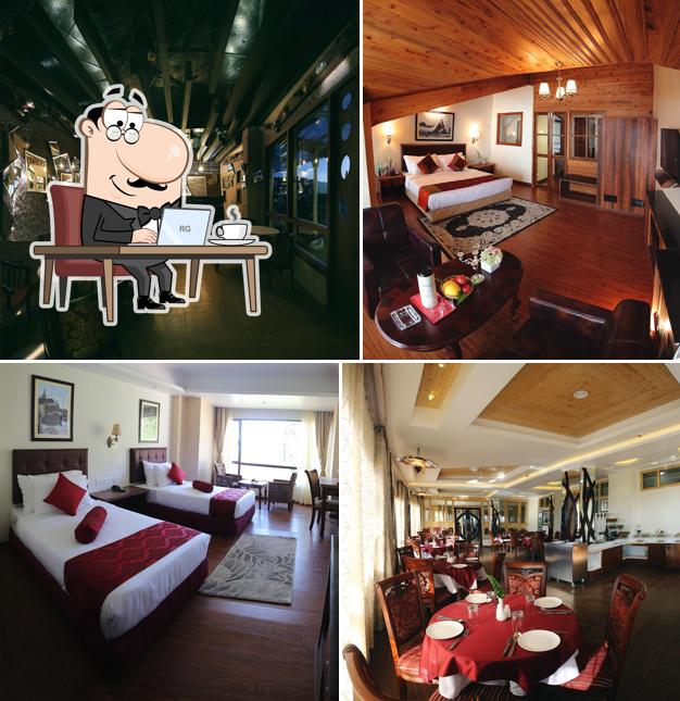 The interior of Crescent Resort