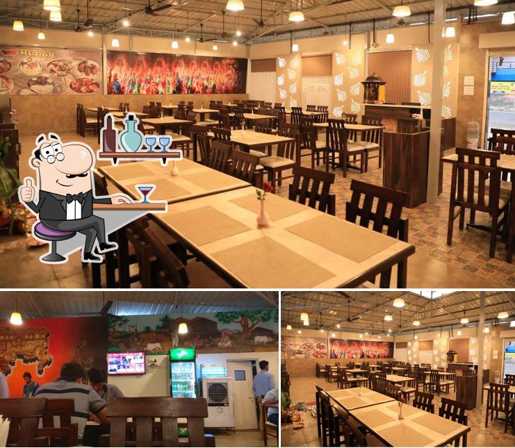 The interior of Hotel Mavala - Veg Non-Veg family restaurant