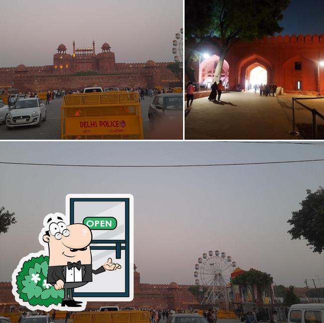 The exterior of Lal kila