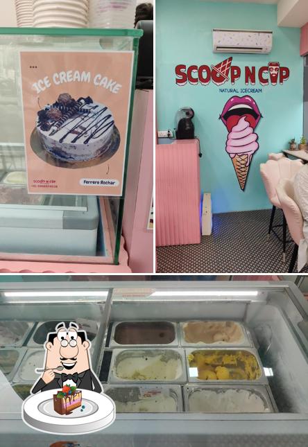 Chocolate cake at SCOOP N CUP