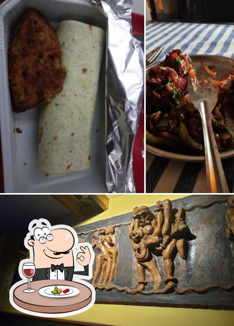 The picture of food and exterior at Amruth Bar and Restaurant