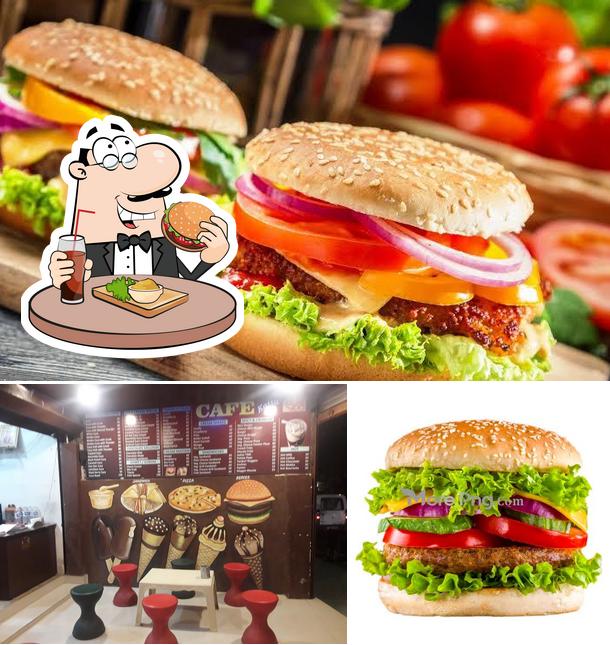 Get a burger at Cafe Catta