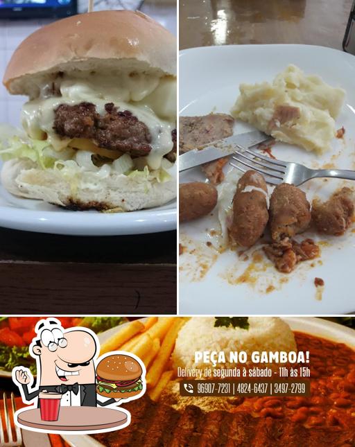 Hambúrguer em Gamboa Restaurante