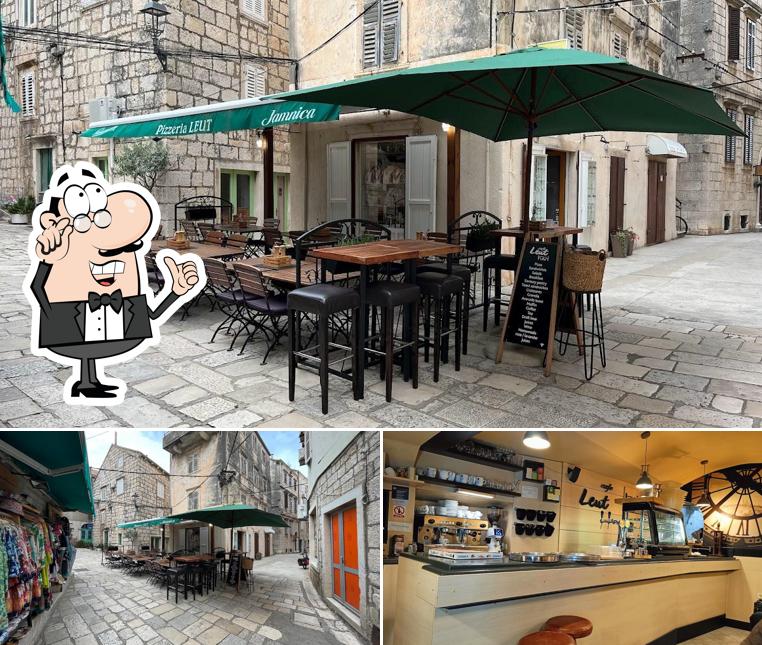 Gli interni di Pizzeria Leut