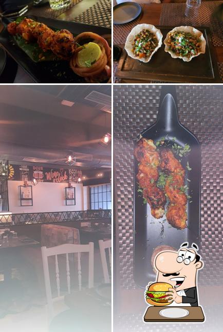 Order a burger at Hops Kitchen & Bar Lokhandwala