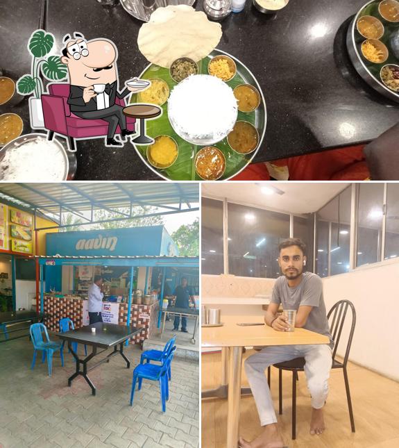 Among various things one can find interior and food at Hotel SSK
