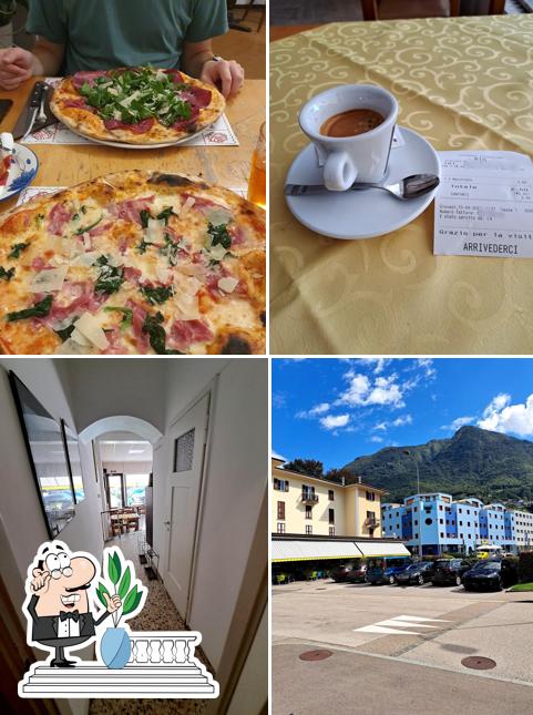 Dai un’occhiata alla foto che raffigura la esterno e cibo di Rio bar - pizzeria