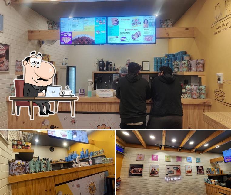 The interior of The Belgian Waffle Co