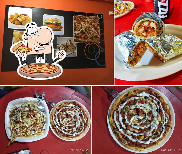 Get pizza at The Nile Pizza
