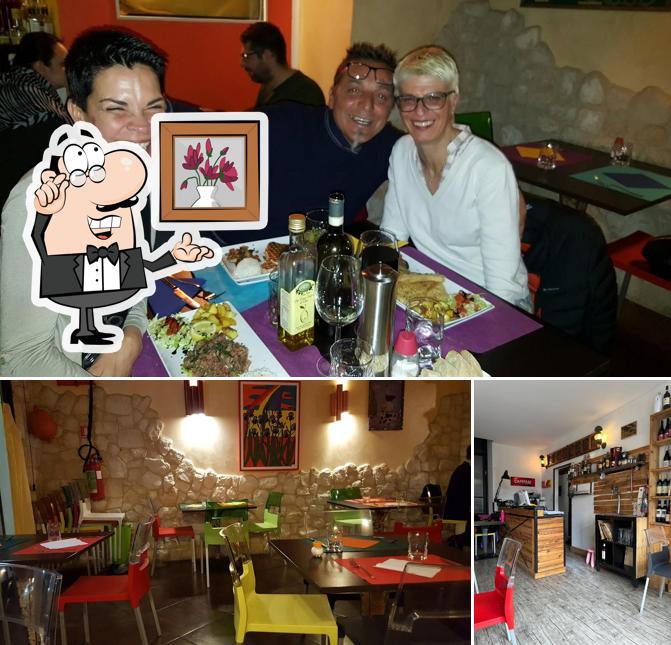 Gli interni di Trattoria Lo Cherippo