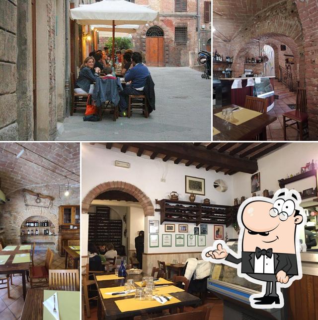 Gli interni di Osteria Del Gatto