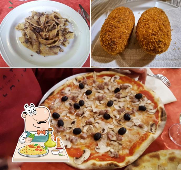 Cibo al Trattoria Pizzeria "da Peppone"