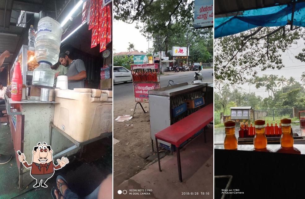 Food at milk and soda sarbath shop