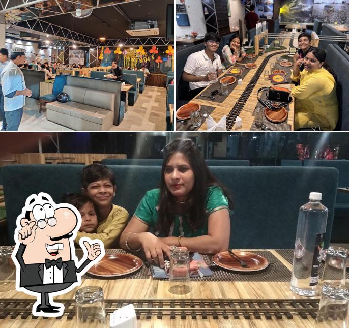 The interior of India Junction Veg Family Restaurant