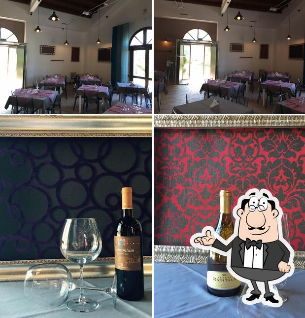 Dai un’occhiata alla immagine che raffigura la interni e bevanda di Lo Zingaro ristorante pizzeria