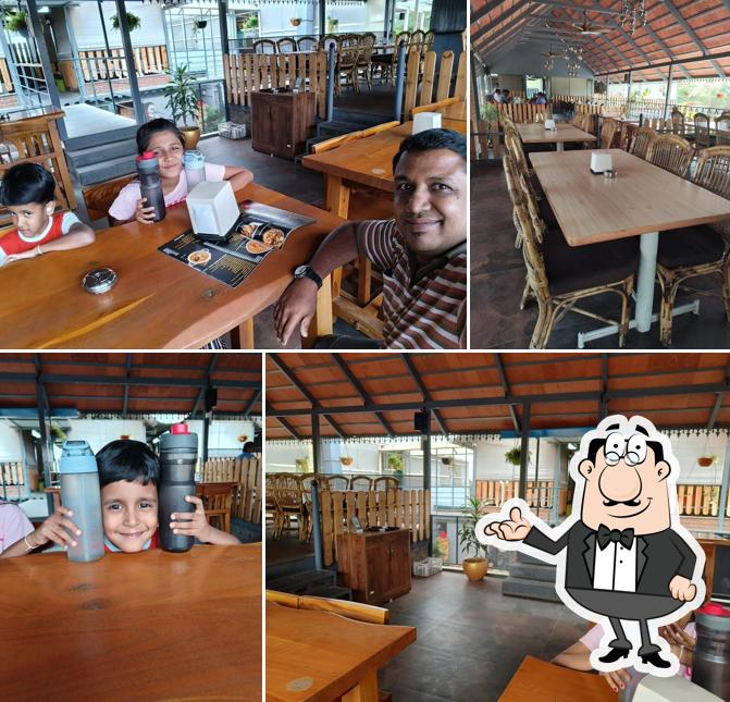 The interior of Amulya fine dine restaurant