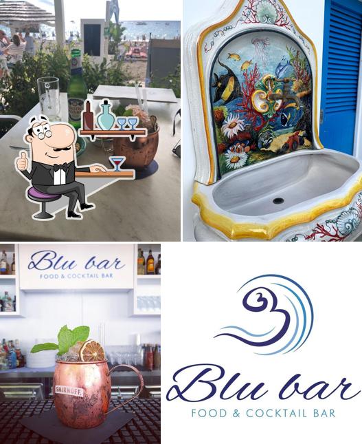 Gli interni di Blu Bar Positano