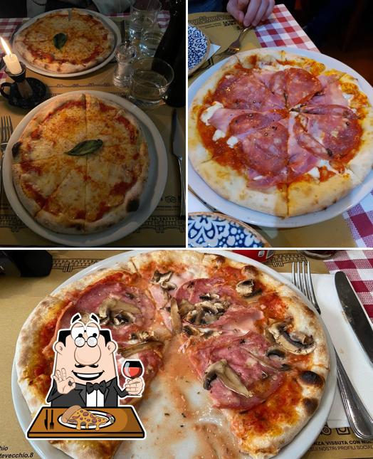 Prova una pizza a Trattoria Ponte Vecchio - Ristorante Firenze