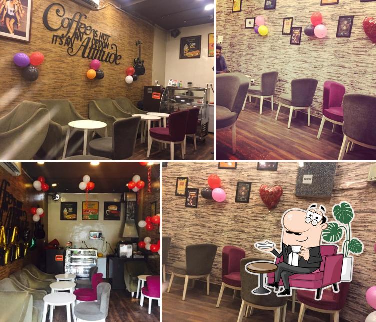 The interior of 9 Moons Coffee