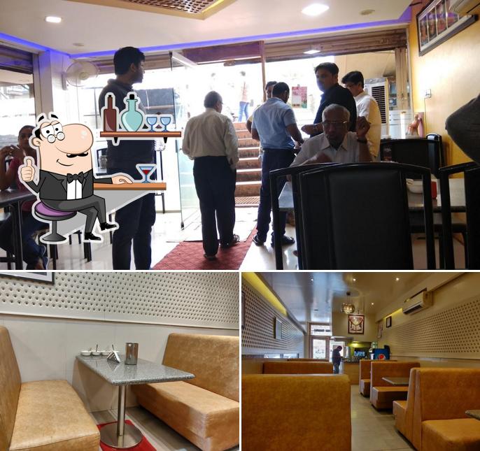 Take a seat at one of the tables at Basaveshwar Khanavali (lingayat khanavali)