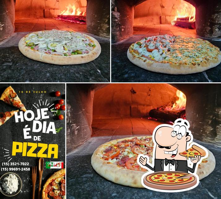 No Caza da Pizza Pizzaria, você pode desfrutar de pizza