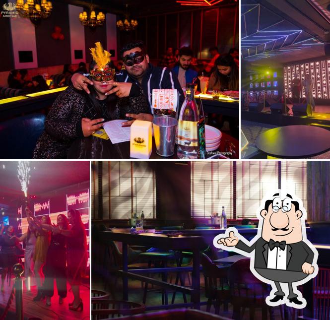 The interior of Egyptian Brewery Best bar & Pub In Ranjit avenue Amritsar- Restro Bar in amritsar- best Night Club in Amritsar