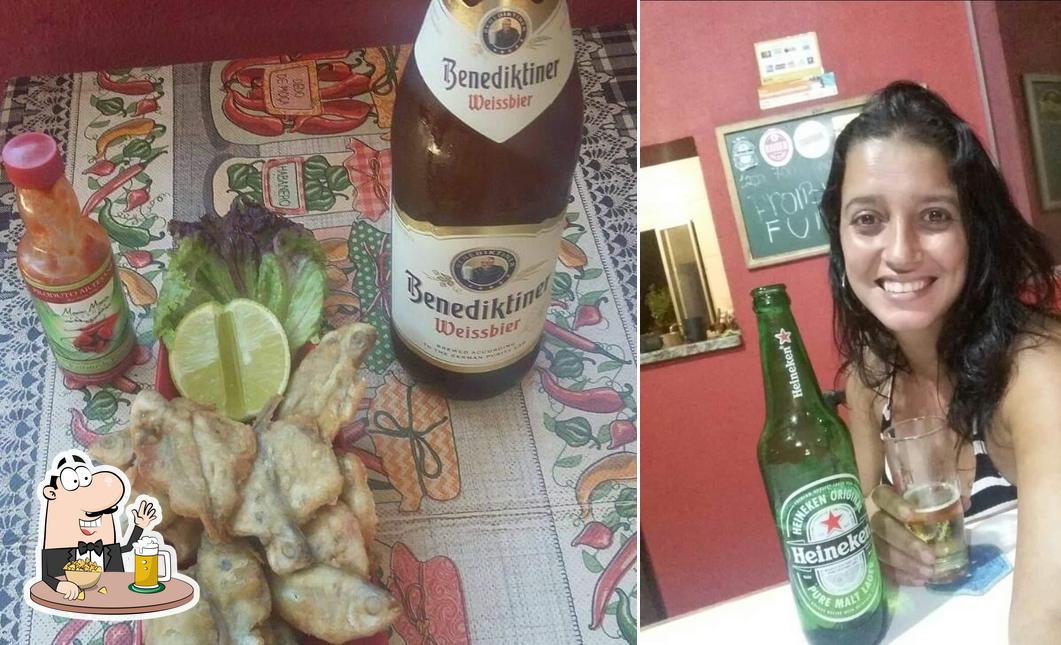Você pode tomar uma tulipa de cerveja leve ou escura