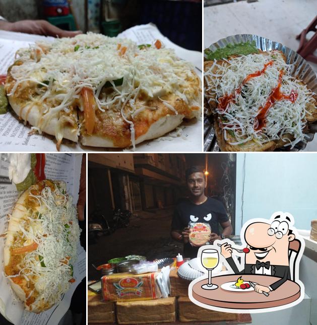 Food at Famous Bangali Babu Sandwich