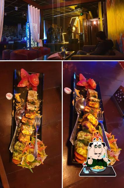 The image of food and interior at Cynide Lounge and Bar
