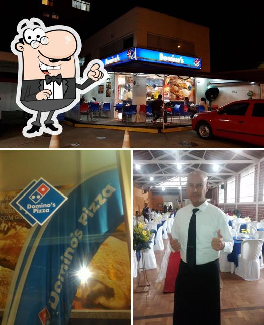 Entre diversos coisas, interior e comida podem ser encontrados no Domino's Pizza - Petrópolis