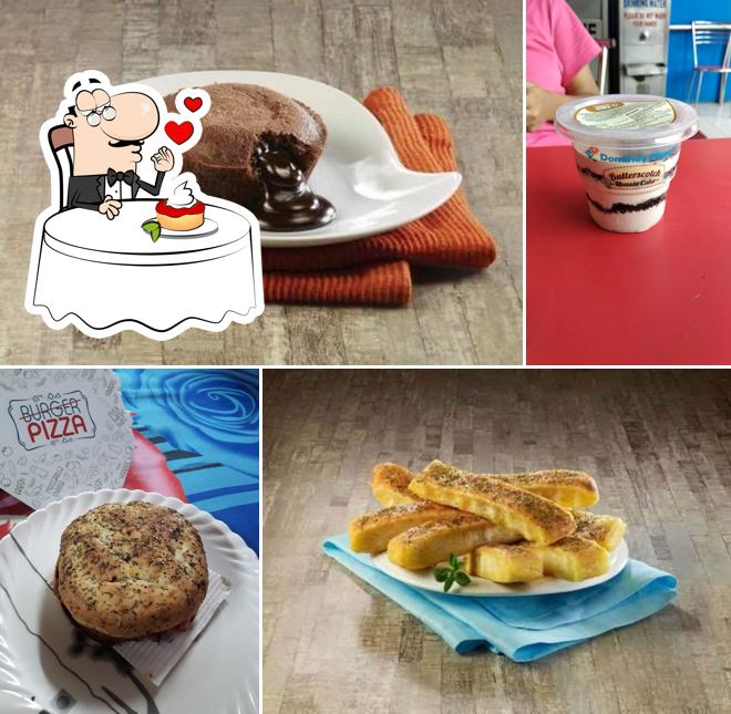 Domino's Pizza Rehabari, Guwhati serves a number of sweet dishes