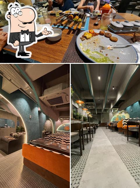 The interior of Grill Kitchen Manjalpur