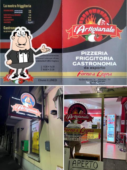 Gli interni di Pizzeria l'Artigianale