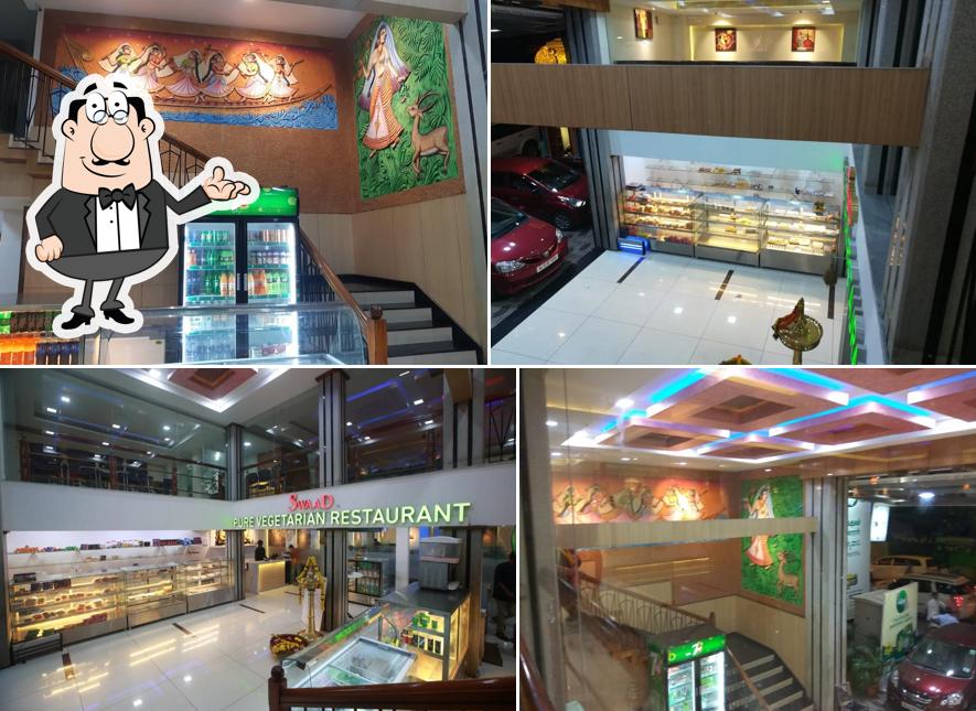 Take a seat at one of the tables at Swaad pure vegetarian