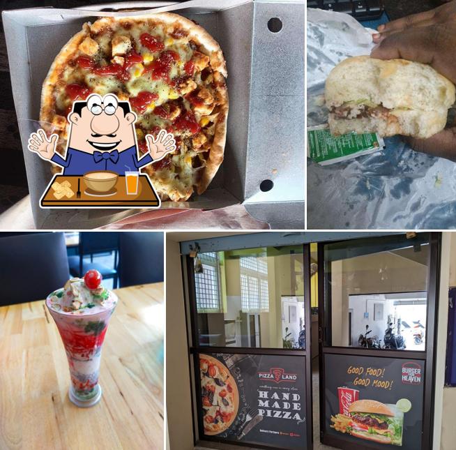 Pulled pork sandwich at pizzaland (Hand made pizza)