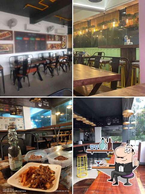 Take a seat at one of the tables at The Noodle Theory