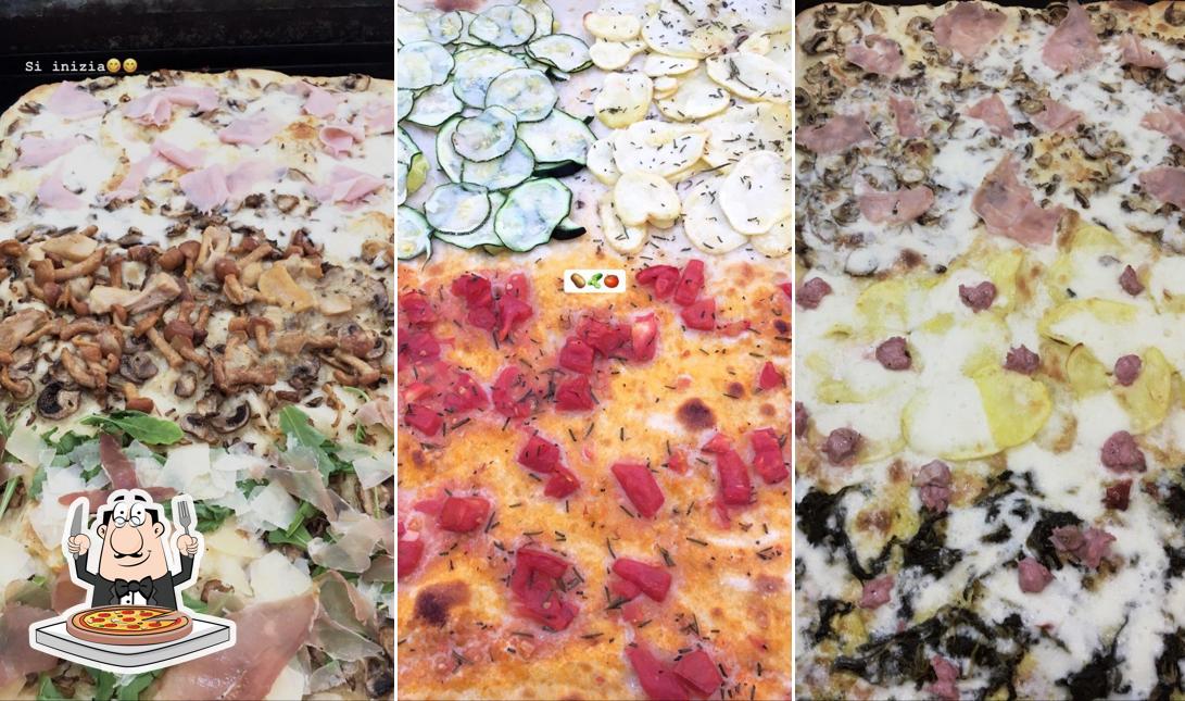 A il mercatino della pizza, puoi ordinare una bella pizza