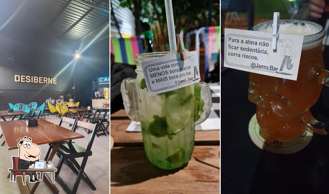 O interior do Jamô Bar