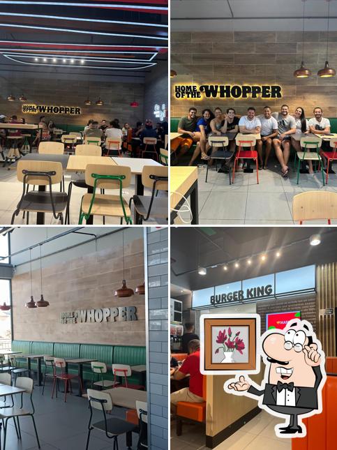 O interior do Burger King Drive Thru