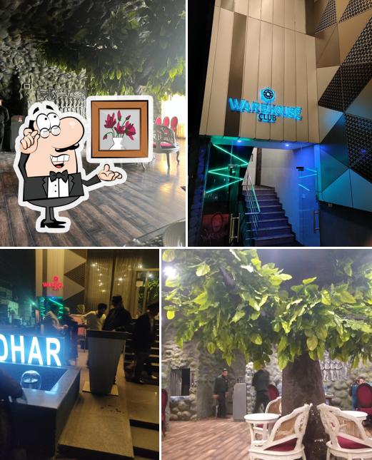 Take a seat at one of the tables at Desi Mood Restro Bar Jalandhar