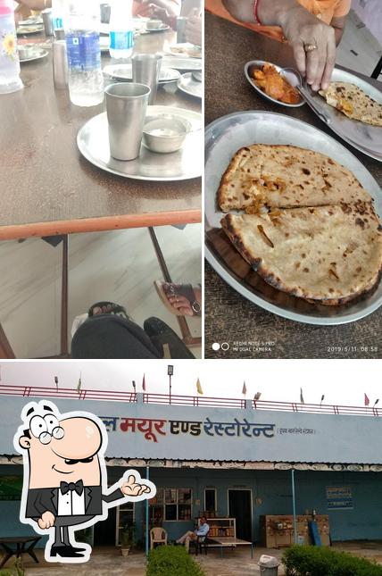 Among different things one can find interior and food at Hotel Mayur & Restaurant