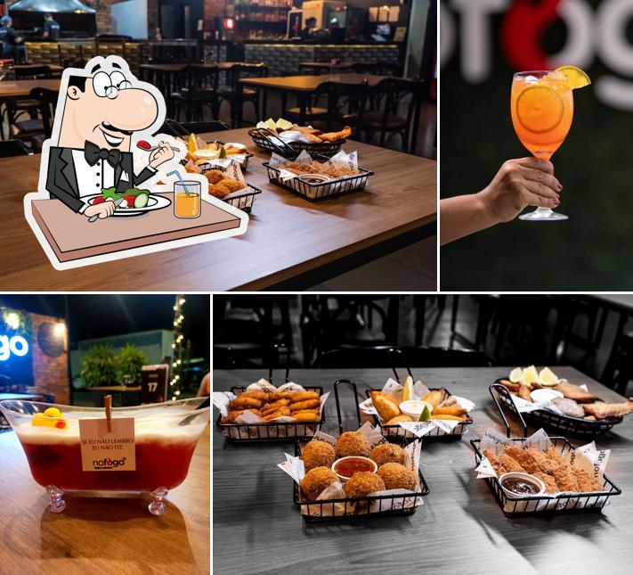 Platos en Nofogo steaks e burguers